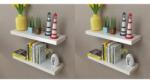 vidaXL Rafturi de perete, 4 buc. , alb, 60 cm (275997) - izocor Raft