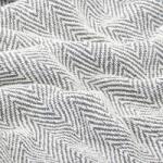 VidaXL Pătură decorativă model spic, bumbac, 160 x 210 cm, gri (245319) - izocor Patura