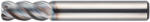 NS Tool 8, 0 R0, 5 tórusz 4 élű maró titán, inconel, rozsdamentes acélhoz MSXH440R - NS Tool Japan - 08-00150-08005