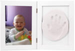 Baby HandPrint Memory Frame White (BH_MF_White) Lenjerii de pat bebelusi‎, patura bebelusi