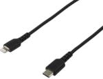 StarTech Cablu de date Startech RUSBCLTMM2MB, USB-C - Lightning, 2m, Black (RUSBCLTMM2MB)