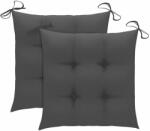 vidaXL Perne de scaun, 2 buc. , antracit, 50x50x7 cm, textil oxford (314896)