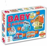 Dohány Baby puzzle mijloacele de transport Dohány cu 6 imagini de la 24 luni (DH63506)