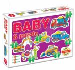 Dohány Baby puzzle utilaje de construcţie Dohány cu 6 imagini de la 24 luni (DH63502)