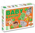 Dohány Baby puzzle animale exotice Dohány cu 6 imagini de la 24 luni (DH63517)