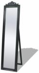 vidaXL Oglindă verticală în stil baroc 160 x 40 cm negru (243694) - izocor