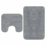 VidaXL Set covorașe baie, 2 buc. , gri, textil (133230) - izocor Covor baie