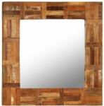 vidaXL Oglindă de perete, lemn masiv reciclat, 60 x 60 cm (246417)