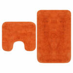 VidaXL Set covorașe de baie, 2 buc. , textil, portocaliu (133235) - izocor Covor baie