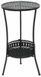 vidaXL Masă bistro stil vintage, metal, rotundă, 40 x 70 cm, negru (245939)