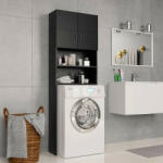 vidaXL Dulap mașina de spălat, negru, 64 x 25, 5 x 190 cm, PAL (800028)