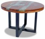 vidaXL Masă de cafea finisată cu rășină epoxidică 60 cm (243466) Masa de cafea