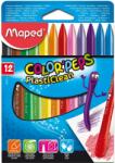 Maped Set creioane colorate cerate Maped colorpeps plasti clean 12 culori