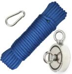 Magneo Smart Set magnet fishing / pescuit: Oală D 94 două fețe + funie 8 mm / 20 m + carabină