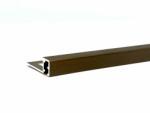 Celox OX 10 mm Csempeszegély Q négyzet szögletes 10x2500 szálcsiszolt bronz barna alumínium kocka keresztmetszet - ALIGVAROM - 7 950 Ft