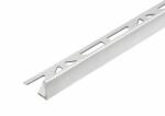 Celox OX 10 mm L alakú alumínium csempeszegély eloxált matt ezüst színű élvédő 10x2500 mm-es profil