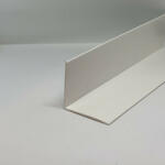 AVProfil AV Fehér L profil Műanyag sarokprofil 10x10x2000 mm Sarokléc élvédő szögprofil