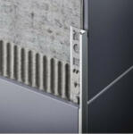 Celox OX 8 mm L alakú vékony PVC csempe élvédő bézs, élzáró profil válaszható méretben 8x2500 mm