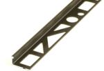 Celox OX 8 mm L alakú alumínium csempeszegély fekete eloxált matt élvédő 8x2500 mm-es profil