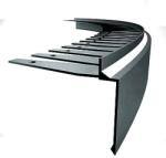 Celox OX Flexi Priamy hajlítható vízvető Antracit erkély terasz élvédő görbíthető flexibilis élzáró teraszszegély RAL7016