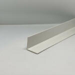 Celox OX Fehér L profil Műanyag sarokprofil 24x24x2500 mm Sarokléc élvédő szögprofil