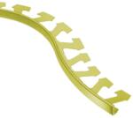 Celox OX 8 mm Hajlítható valódi réz élvédő sárgaréz görbíthető burkolatváltó csempeprofil padlólap szegély kültérre, beltérre 8x2500 mm