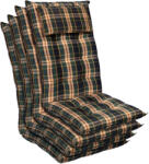 Blumfeldt Sylt, pernă tapițată, pernă pentru scaun, spătar mai înat, poliester, 50 × 120 × 9 cm, 4 × pernă (CPT10_10221518-4_) (CPT10_10221518-4_)