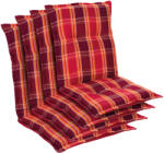 Blumfeldt Prato, pernă tapițată, pernă pentru scaun, spătar mic, scaun de gradină, poliester, 50x100x8cm, 4 x pernă bancă (CPT10_10221409-4_) (CPT10_10221409-4_)