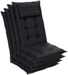 Blumfeldt Sylt, pernă tapițată, pernă pentru scaun, spătar mai înat, poliester, 50 × 120 × 9 cm, 4 × perne (CPT10_10221541-4_) (CPT10_10221541-4_)