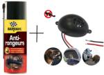 Germania Set: Spray Bardhal 400 ml + Aparat cu ultrasunete împotriva rozătoarelor pentru autovehicule, Gardigo (4492-78430-10)