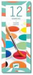 DJECO Set 12 culori pentru desen guase, cele mai folosite nuane, Djeco (DJ08803) Carte de colorat