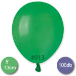 Gemar Pasztel, sötét zöld lufi, 100 db GÖMB, d13cm (A50/13)