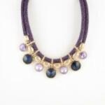  Geometric nyaklánc - lila