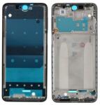  tel-szalk-1926292 Xiaomi Redmi Note 9 Pro fekete előlap lcd keret, burkolati elem (tel-szalk-1926292)