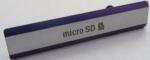 Sony D6502, D6503 Xperia Z2 memóriakártya olvasó takaró lila*