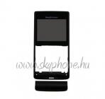 Sony Ericsson M1i Aspen előlap érintőpanellel és alsó dekorcsíkkal fekete*