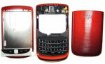 BlackBerry 9800 Torch komplett ház piros*