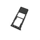 Samsung A205 Galaxy A20, A305 A30, A505 A50, A705 A70 SingleSim sim kártya tartó tálca, fekete (gyári)