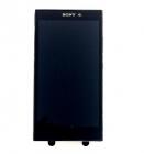 Sony H3311 Xperia L2, H4311 Xperia L2 Dual előlap keret, lcd kijelző és érintőpanel fekete, gyári