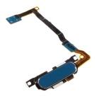 Samsung G850 Galaxy Alpha home gomb flex kábellel, átvezető fóliával kék