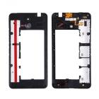  Microsoft Lumia 640 XL LTE, 640 XL LTE DualSim középső keret fekete*