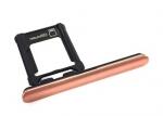 Sony G8141 Xperia XZ Premium sim és memóriakártya takaró tálca rózsaszín*