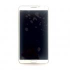 Samsung N9005 Galaxy Note 3 gyári előlap keret, lcd kijelző és érintőpanel fehér