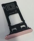 Sony F8331 Xperia XZ sim és memóriakártya tartó tálca rózsaszín*