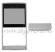 Sony Ericsson M1 Aspen előlap érintőpanellel és alsó dekorcsíkkal ezüst*