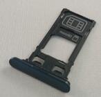 Sony F8331 Xperia XZ sim és memóriakártya tartó tálca kék*
