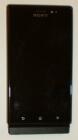 Sony MT27 Xperia Sola előlap, lcd kijelző és érintőpanel fekete