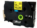 AIMO Etichete Aimo TZe-651 compatible Brother TZe-651 24mm x 8m negru galben (BHATZE651)