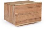 Bizzotto Noptiera 1 sertar din lemn maro Aron 60 cm x 45 cm x 45 h (0745659) - decorer