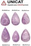  Cabochon Kunzit Roz de Forma Picatura - 34-44 x 22-28 x 10-12 mm